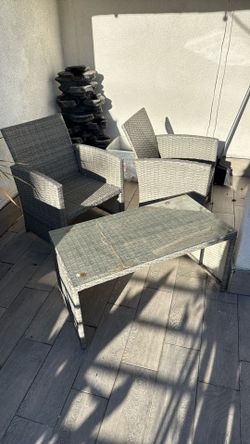 Patio chair and table