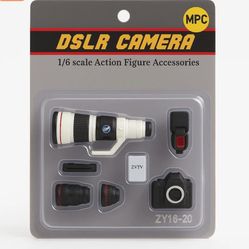 1/6 Scale DSLR Camera Model ZY16-20 for 12-Inch Action Figures