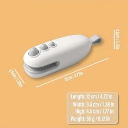 New Bag Sealer, 2 in 1 Heat Sealer with Cutter, Portable Resealer Machine for Chip, Plastic bag
