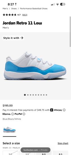 jordan 11 low brand new