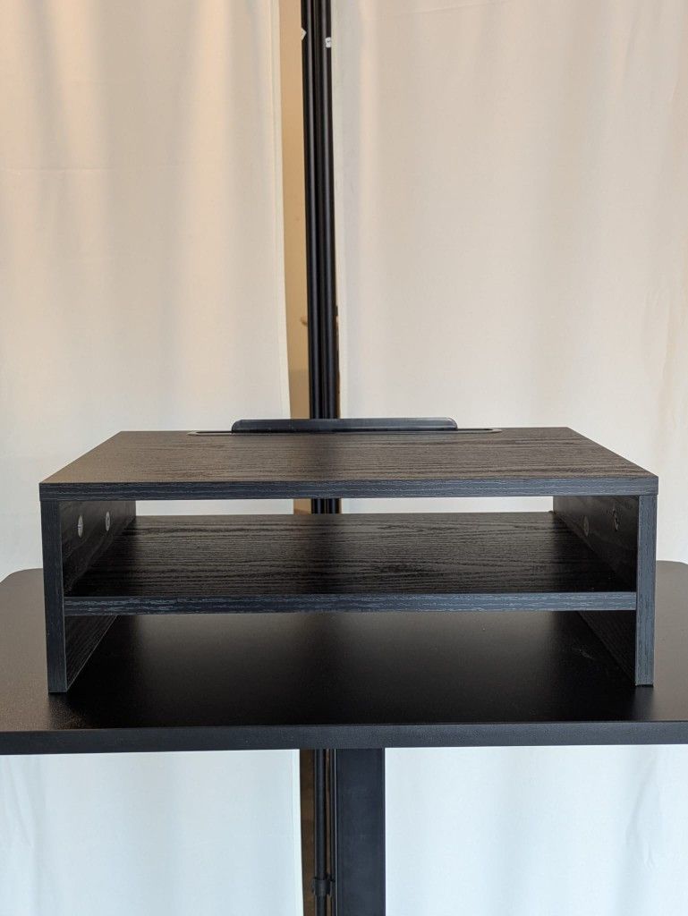 π₯οΈ 2-Tier Computer Monitor Stand Riser β Desk Organizer & Phone Holder β¨