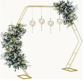 Beautiful Gold Wedding Arch