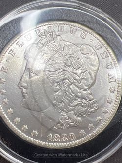 1880-CC MORGAN Silver Dollar 