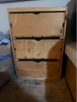 Mini wooden drawers