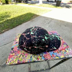 Hat Art Splatter Paint Cap 