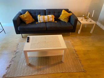 Sofa, Tables and FREE Pillows & Carpet