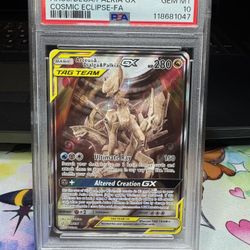 Pokemon Arceus Dialga Palkia GX #221 PSA 10