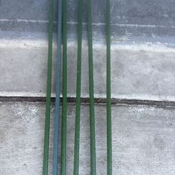 Six 5’ Sturdy Garden Stake 