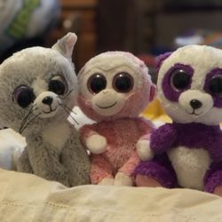 3 Cute Small Stuffies 