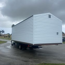 Sheds Relocated ,, Movemo Casita De Patio Container Rv Crane Available