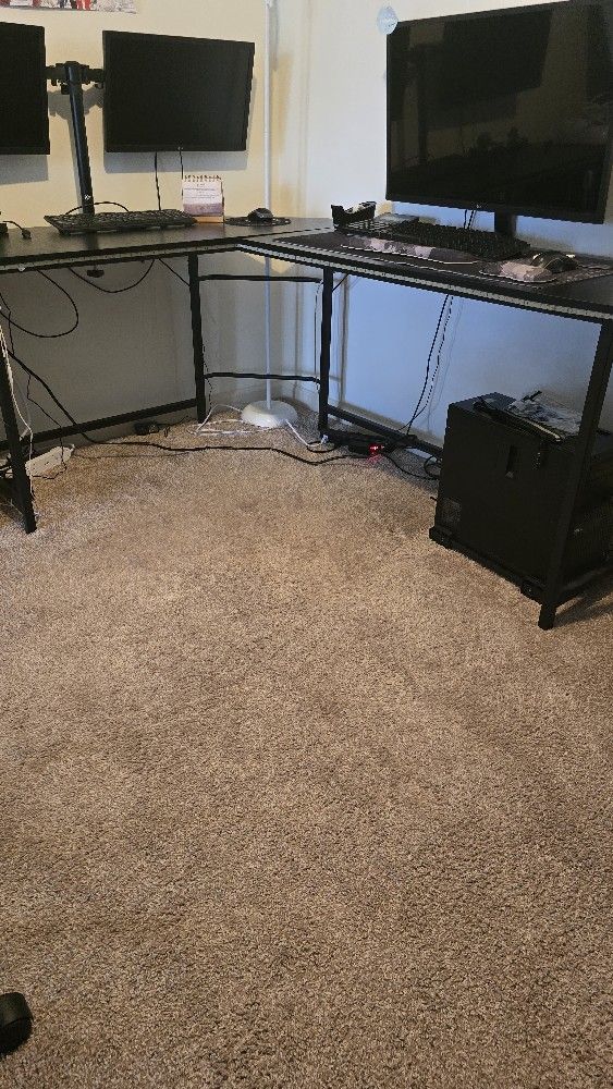 Modern L-Shaped Computer Desk