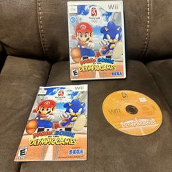 Wii Mario And Sonic Olympic Games And Mario Tennis
