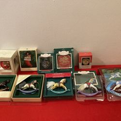 *$10 EACH* Vintage Hallmark Collectible, Christmas Ornaments 🔻SEE BELOW🔻 Rocking Horse