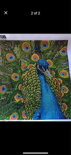Large Peacock Diamond art
