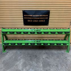 Cybex Commercial 10 Pair Dumbbell Rack - Gym Equipment- Precor, Icarian, Flex, Nautilus, Hammer Strength, Life Fitness