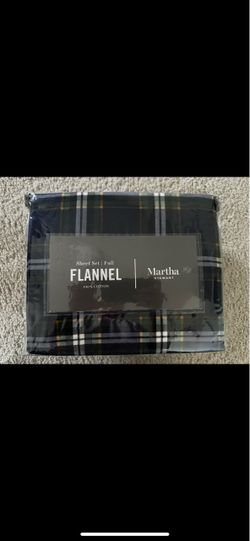 Martha Stewart Full Flannel Sheet Set - Holiday edition