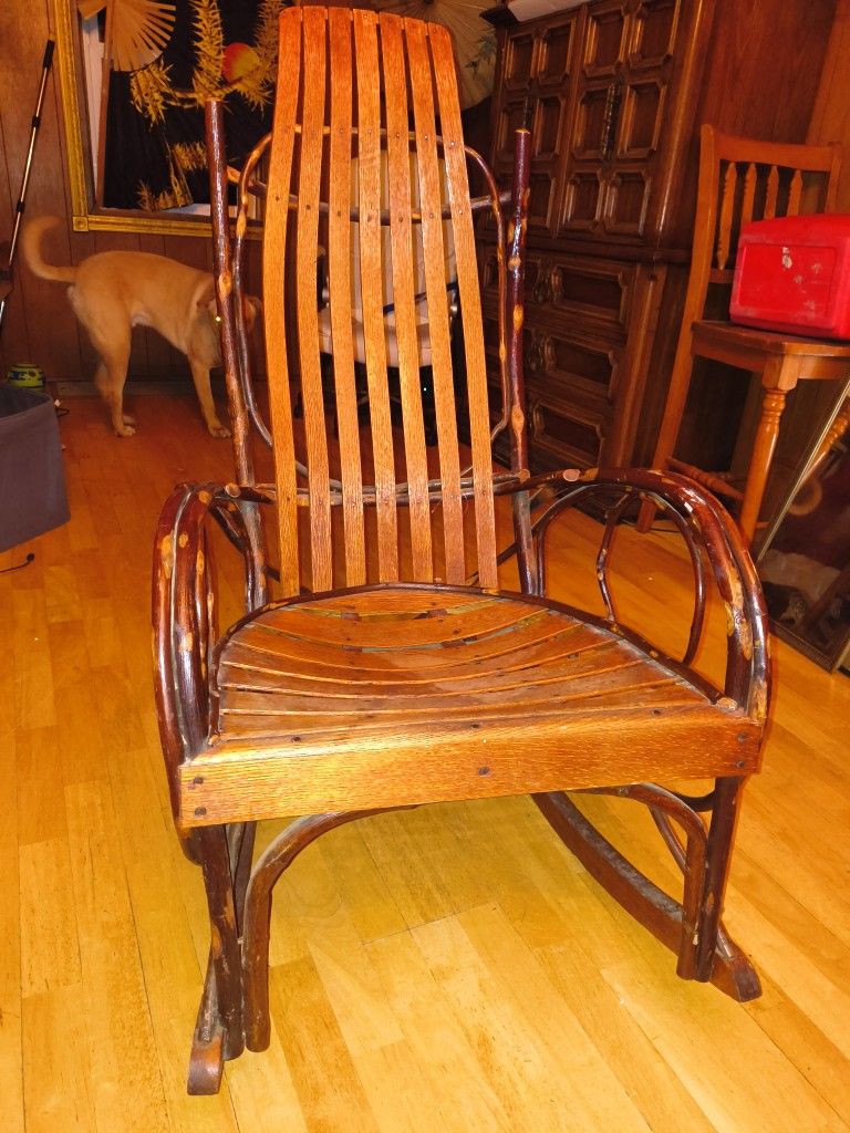 Amish Hickory Rocking Chair
