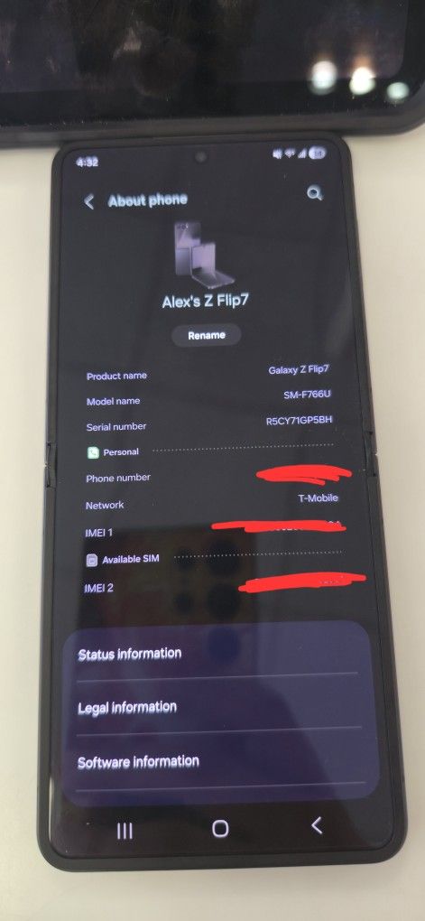 Samsung Flip 7 256gb Black TMOBILE ONLY