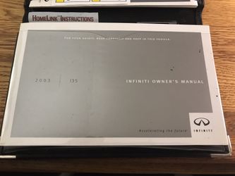 2003 Infiniti I35 Owners Manual