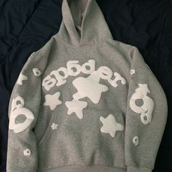 grey spider hoodie