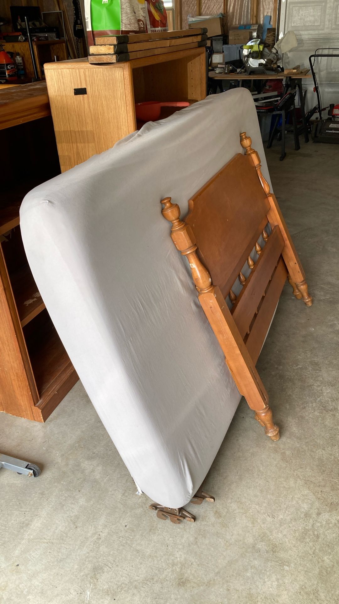 Bed Frame, and mattress, Single