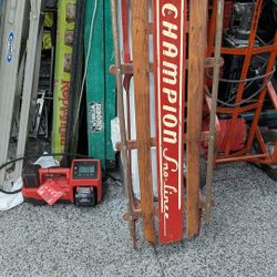 Vintage Champion Snow Sled