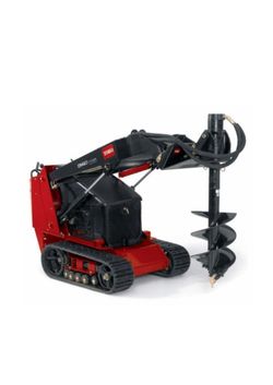 Like New : TORO 22805 / Bobcat Mini Skidsteer Hydraulic Auger with 2 Bits