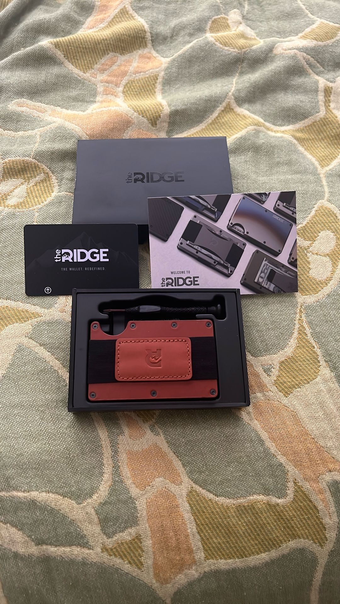 Ridge Wallet Brown Leather Wallet
