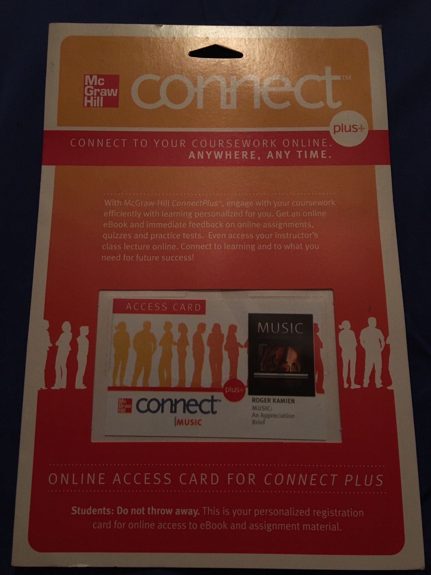 Roger Kamien Music: An appreciation Online access card for connect plus