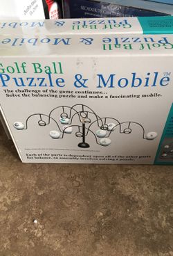 Golf ball puzzle & mobile fun for the family