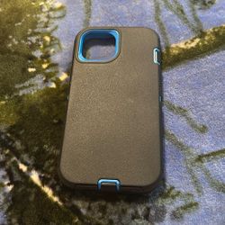 iPhone 14 Hard Case Black Blue 