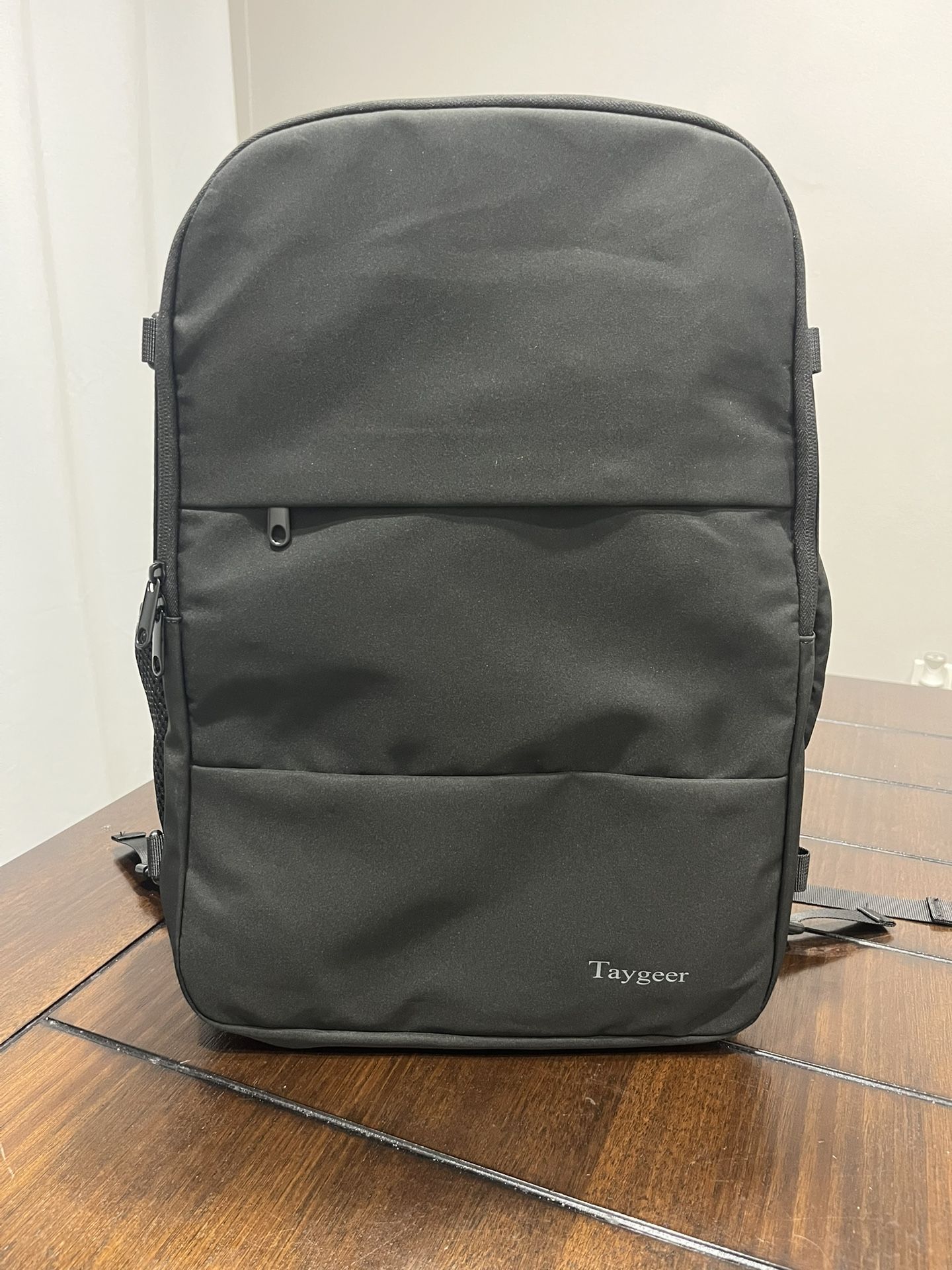 Taygeer Travel Laptop Backpack Black Carry On Flight Approved USB Port