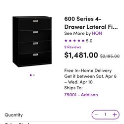 Filing Cabinet - No Key 