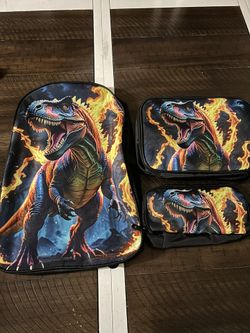 Dinosaur Backpack Set