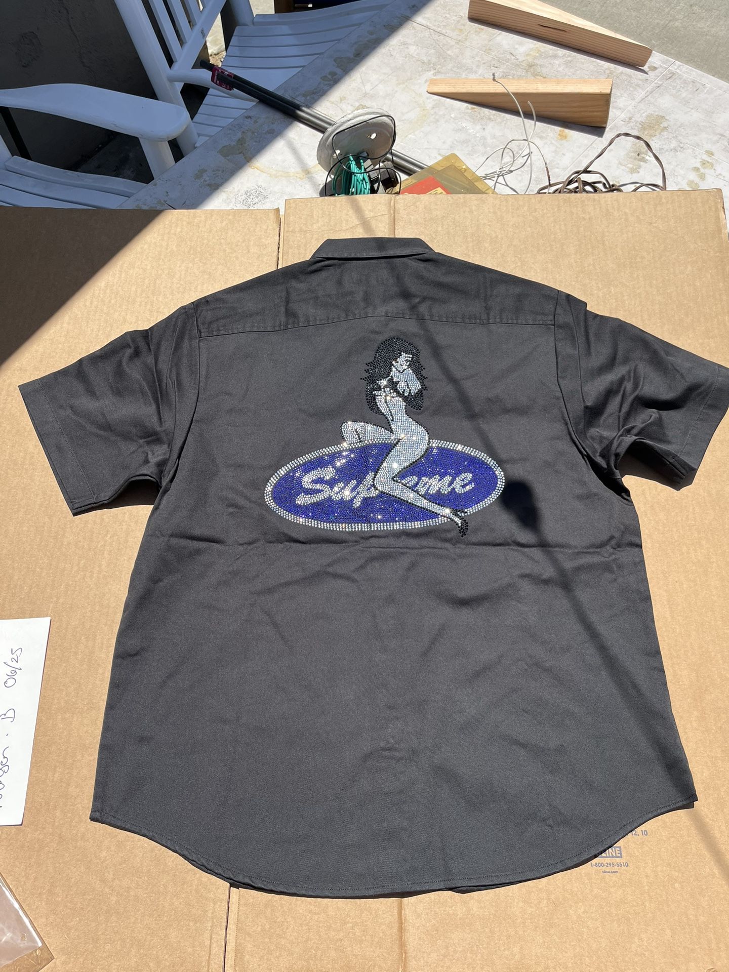 Supreme Rhinestone Work Shirt