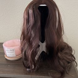 Brown With Highlights Wig