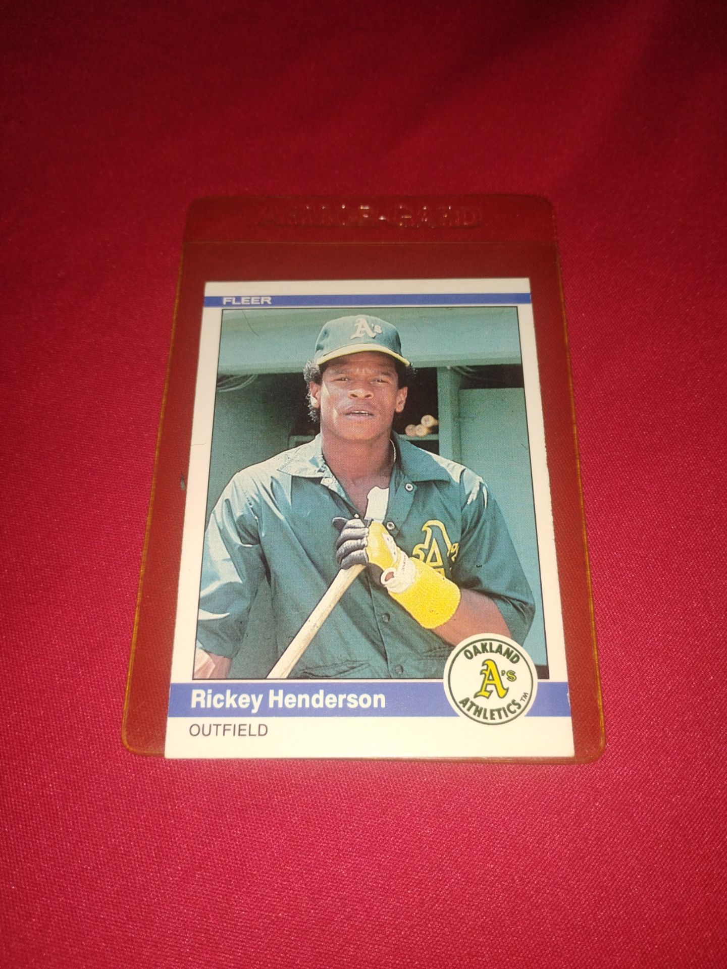 Like Mint 1984 Rickey Henderson Baseball Card - Fleer #447