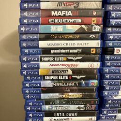 PlayStation 4 games $10-25 Each