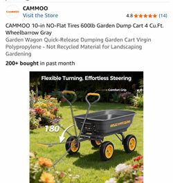 Garden dump cart