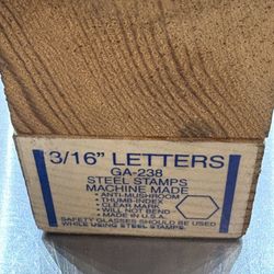 Steel Stamps 3/16 Letters