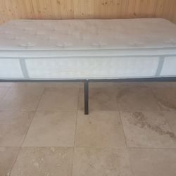 Twin Bed Frame And Matress 