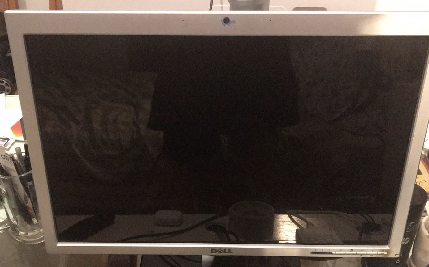 Dell 24” Monitor. Camera. Speakers. Height Adjustable. HDMI. VGA. USB-A.