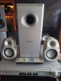 PANASONIC SC-HT740 5.1 RECEIVER,CD,DVD 5 DISCS PLAYER,  KLIPSCH SPEAKER, SUB $160  FINAL PRICE READ DESCRIPTION