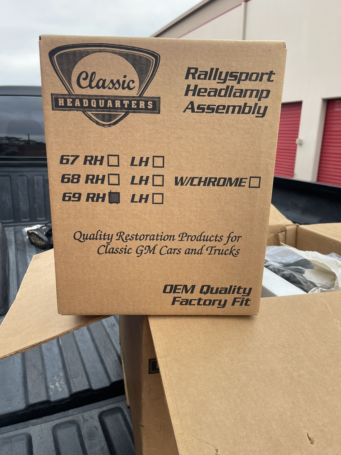 1969 Chevy Camaro RS Head Light Assembly