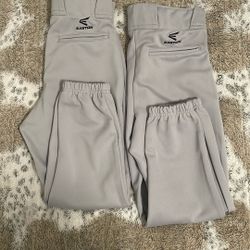 Like New Easton Solid Gray Baseball Pants Youth Large