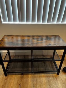Shoe rack bench