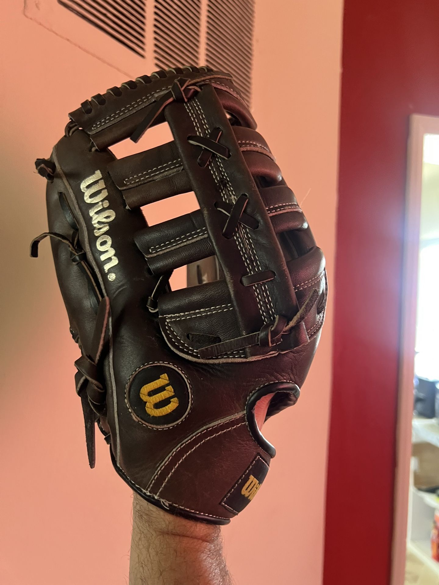 Left handed Wilson Pro Staff Select Cowhide A2092 Baseball Softball Glove Mitt Adult LHT Left Handed Lefty
