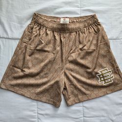 Eric Emanuel Basic Shorts Brown Gucci Pattern EE - Size Large (L) & Brand New