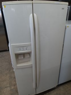Kenmore Elite almond side by side refrigerator - Free delivery