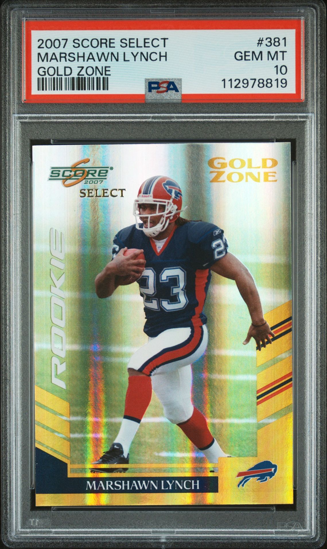 Marshawn Lynch Score Gold Gem 10